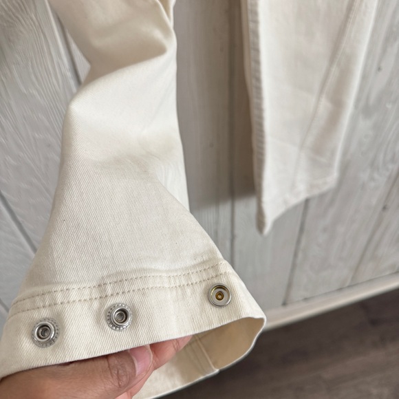 New Madewell The Perfect Vintage Wide Leg Jeans Vintage Canvas Cream size 25 - Picture 6 of 15